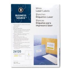 Business Source Mailing Laser Label - 400 per pack