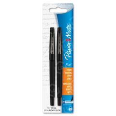 Paper Mate Flair Point Guard Pen, Black - 2 Pack