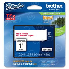 Brother P-touch TZe 1" Laminated Tape Cartridge