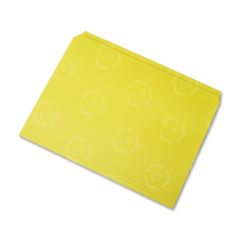 Straight Cut Colored File Folder Letter - 8.50" Width x 10.98" Length Sheet Size - 11 pt. - Yellow