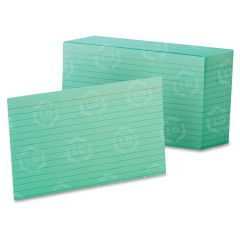 Oxford Colored Ruled Index Cards - 100 per pack - 4" x 6" - Green