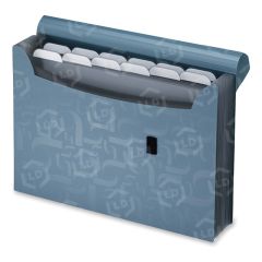 Pendaflex 13-Pocket Poly Expanding File 13 Pockets - Polypropylene - Blue - 1 Each