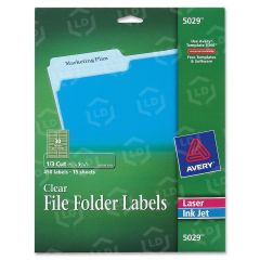 Avery 0.66" x 3.43" Rectangle Filing Label - 450 Per Pack