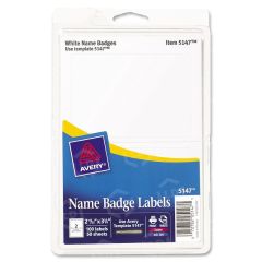 Avery 2.34" x 3.37" Rectangle Name Badge Label - 100 per pack