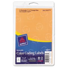 Avery 1" x 3" Rectangle Color Coding Label (Laser) - 200 per pack