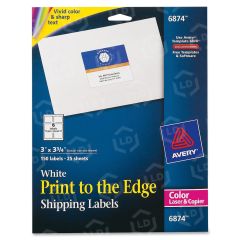 Avery 3" x 3.75" Rectangle Color Printing Label (Laser) - 150 per pack