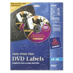 Avery Round DVD Label (Inkjet) - 20 per pack