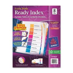 Avery Table of Contents Index Divider - 8 per set