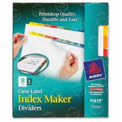 Avery Index Maker Punched Clear Label Tab Divider - 5 per pack