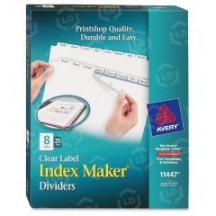 Avery Index Maker Clear Label Divider - 200 per box