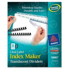 Avery Index Maker Translucent Divider - 5 per pack