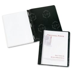 Avery Coated Paper Clear Front Report Cover - 8.50" x 11" - Black