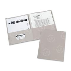 Avery Two Pocket Folder - 25 per box Letter - 8.50" x 11" - Gray