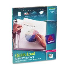 Avery Quick Load Sheet Protector - 50 per box