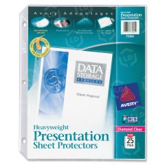 Avery Diamond Clear Top Loading Sheet Protector - 25 per pack
