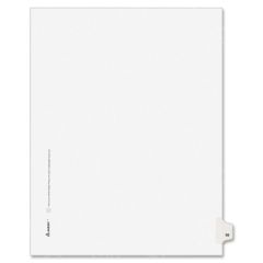 Avery Side-Tab Legal Index Divider - 25 per pack