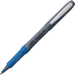 BIC Comfort Grip Rollerball Pen, Blue - 12 Pack