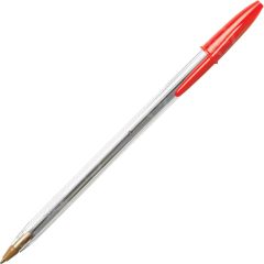 BIC Cristal Ballpoint Pen, Red - 12 Pack