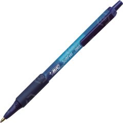 BIC Soft Feel Retractable Ball Pen, Blue - 12 Pack