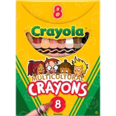 Crayola Multicultural Crayons - 8 per box