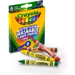 Crayola Kid's First Washable Crayon - 8 per box