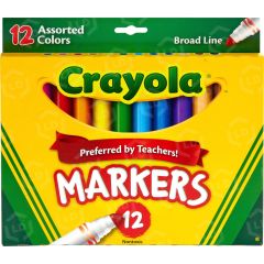 Crayola Conical Tip Classic Markers - 12 per set
