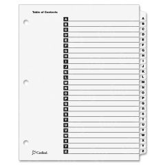 Cardinal OneStep Printable Table of Contents and Dividers - 25 per set