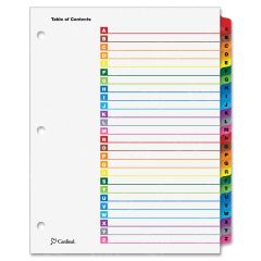 Cardinal OneStep Printable Table of Contents and Dividers - 25 per set