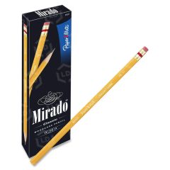 Paper Mate Mirado Classic Pencils with Eraser - 12 per dozen