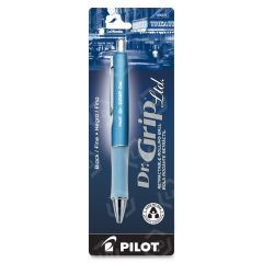 Pilot Dr. Grip Retractable Gel Rollerball Black Pen, Ice Blue Barrel