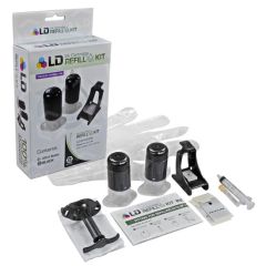 LD Refill Kit for HP 61 and 61XL Black Ink