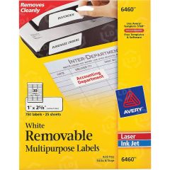 Avery 1" x 2.62" Rectangle ID Label - 750 per pack