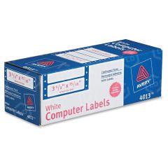 Avery 3.50" x 0.94" Rectangle Continuous Form Computer Labels (Dot Matrix) - 5000 per box