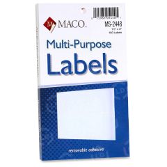 Maco MS-2448 Mulitpurpose Removable Labels - 160 per pack