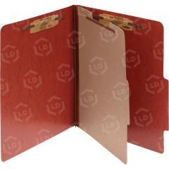 Acco Presstex Classification Folder With Fastener - 8.50" x 11" - 2" Expansion - Red
