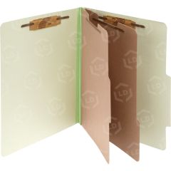 Acco Classification Folder - 10 per box Legal - 8.50" x 14" - 2 Dividers - Green