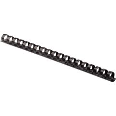 Fellowes Plastic Combs - Round Back, 1/2", 90 sheets, Black, 100 pk - 100 per pack