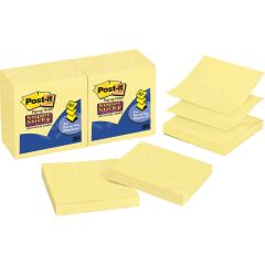 Post-it Super Sticky Pop-up Note Refill - 12 per pack - 3" x 3" - Canary