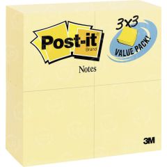 Post-it Classic Note - 24 per pack - 3" x 3"