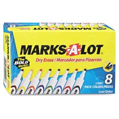 Avery Marks-A-Lot Whiteboard Marker, Assorted - 8 Pack