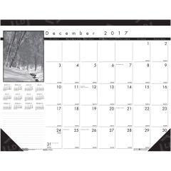 House of Doolittle Black on White Desk Pad Calendar
