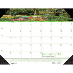 House of Doolittle Earthscapes Gardens of the World Desk Pad Calendar