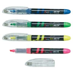 SkilcraftFree-Ink Fluorescent Assorted Highlighter - 4 Pack