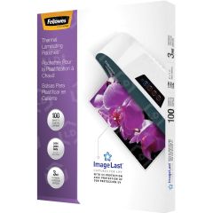 Fellowes Glossy Pouches - 3 mil, Letter, 100 pack - 100 per box