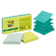 Post-it Super Sticky Pop-up Note - 1 per pack - 3" x 3" - Assorted