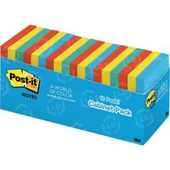 Post-it Pop-up Ultra Collection Notes - 18 per pack  - 3" x 3"