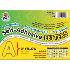 Pacon Colored Self-Adhesive Removable Letters - 1 per pack