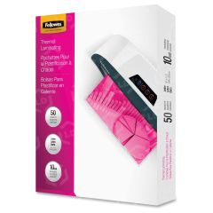 Fellowes Glossy Pouches - Letter, 10 mil, 50 pack - 50 per pack