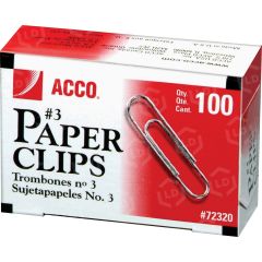 Acco Economy Paper Clip - 100 per pack