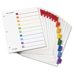 Cardinal OneStep 8-tab Table of Content Dividers - 6 per pack